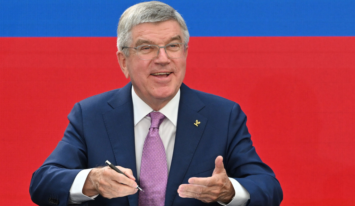 Thomas Bach seems too easy to prank. GETTY IMAGES