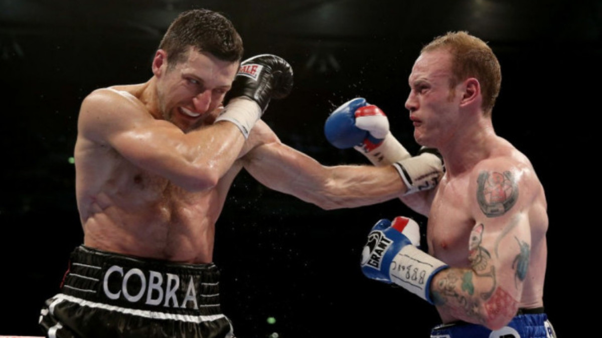George Groves and Carl Froch, face to face and gloves off, ten years on. GETTY IMAGES