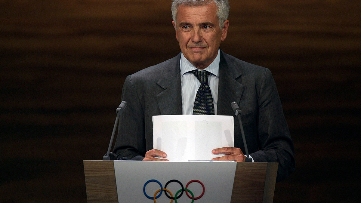Juan Antonio Samaranch, vice-president of the International Olympic Committee. GETTY IMAGES