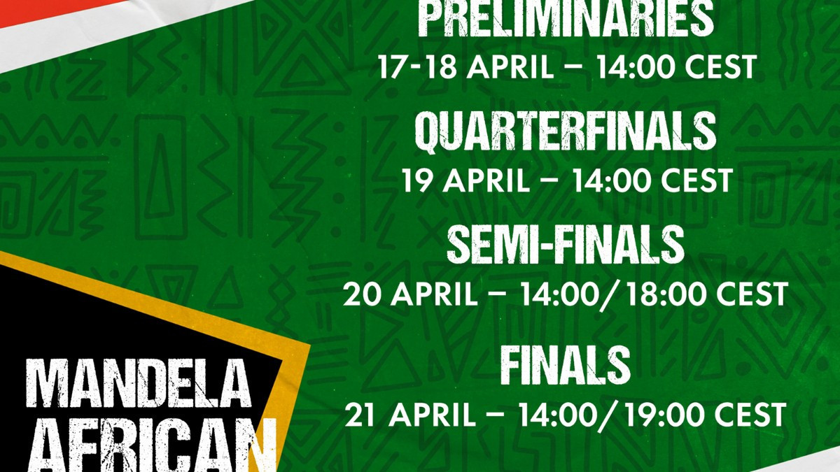 The fight schedule for the Mandela African Boxing Cup in South Africa. IBA