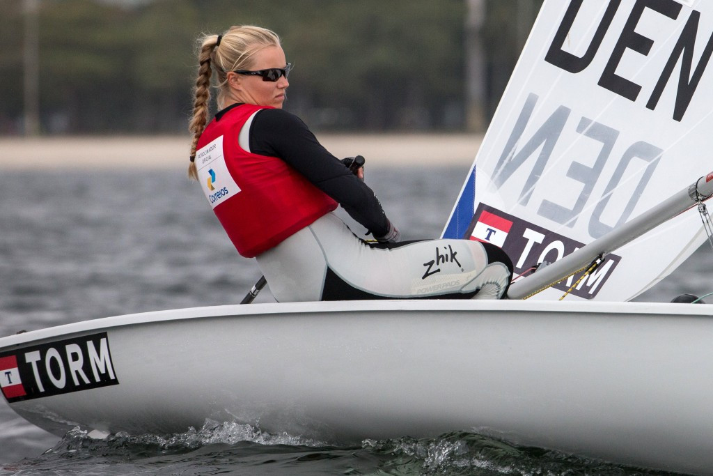 Denmark's Anne Marie Rindom posted a pair of race victories in the laser radial