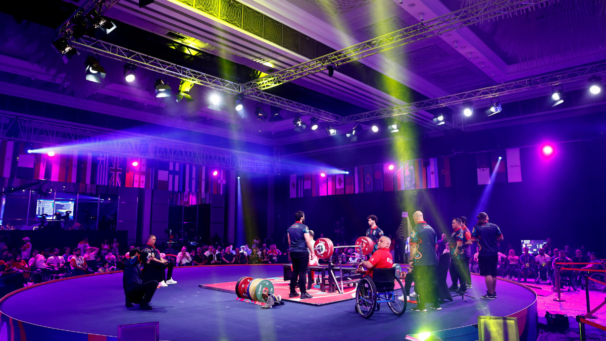 General view of the 2023 Para Powerlifting World Championships in Dubai. GETTY IMAGES