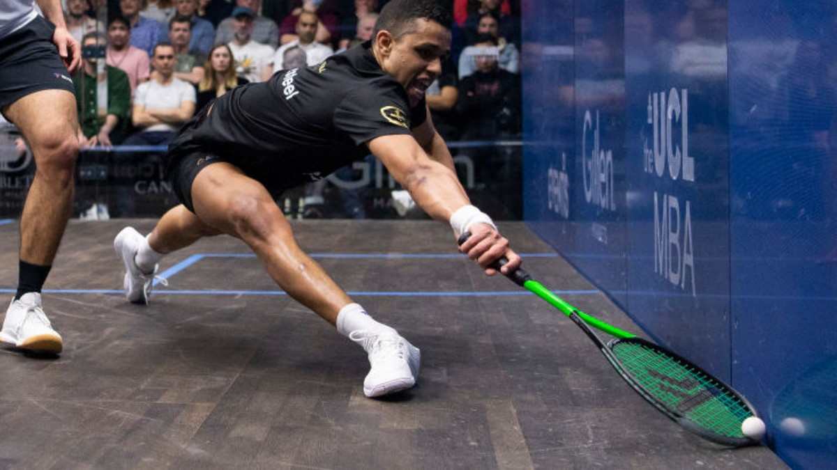 
M. Asal, winner of the PSA World Tour Finals 2022-23. GETTY IMAGES