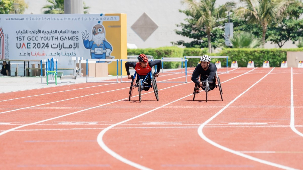An added attraction to the Gulf Youth Games competition were the trials for the disabled. GETTY IMAGES