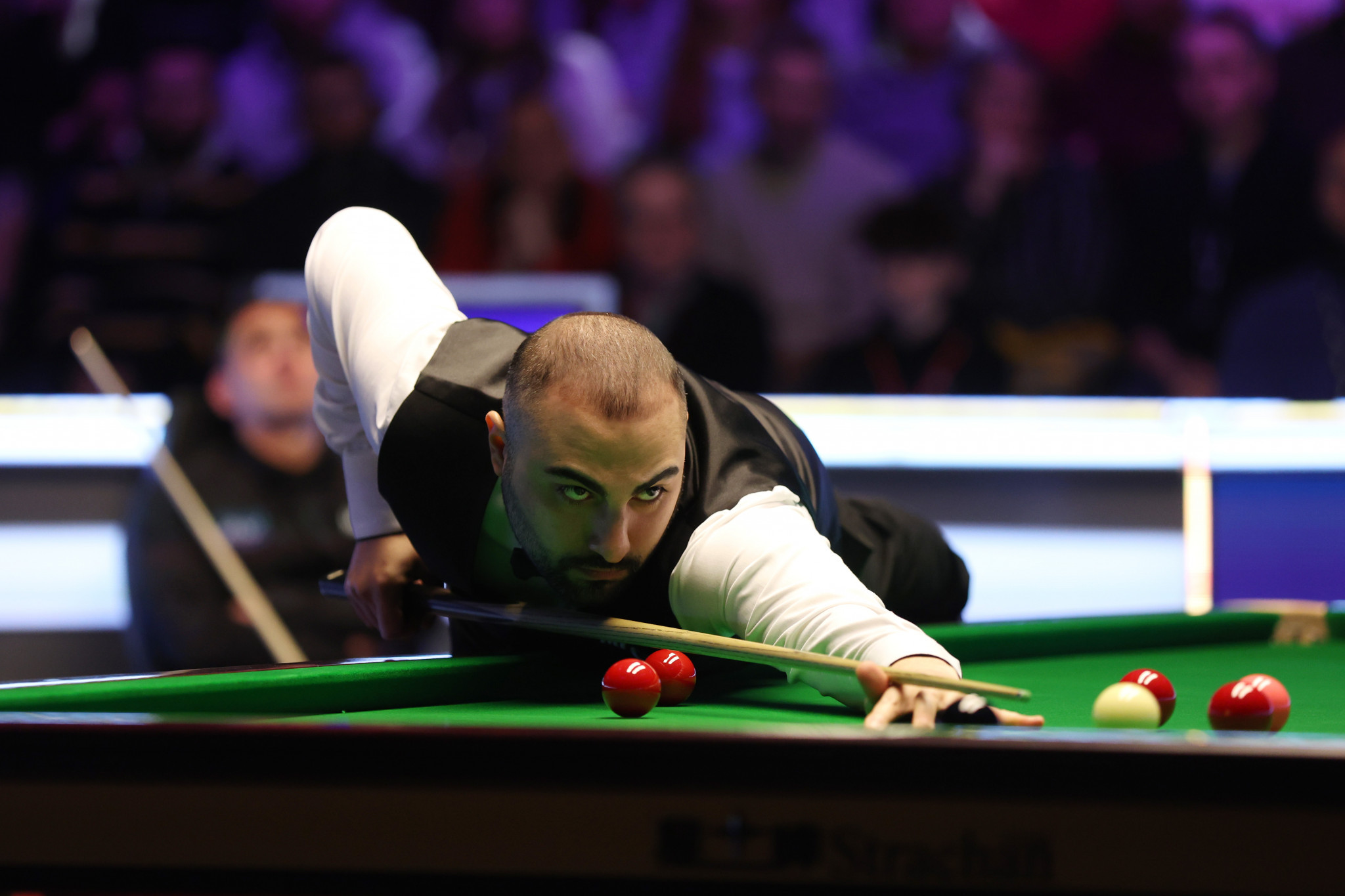 Vafaei slammed the practice facilities at The Crucible. GETTY IMAGES
