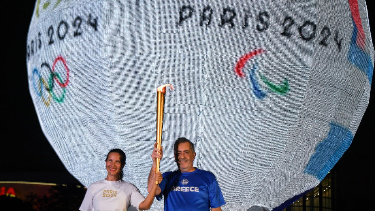 The Olympic flame will arrive in France via Marseille on 8 May. GETTY IMAGES