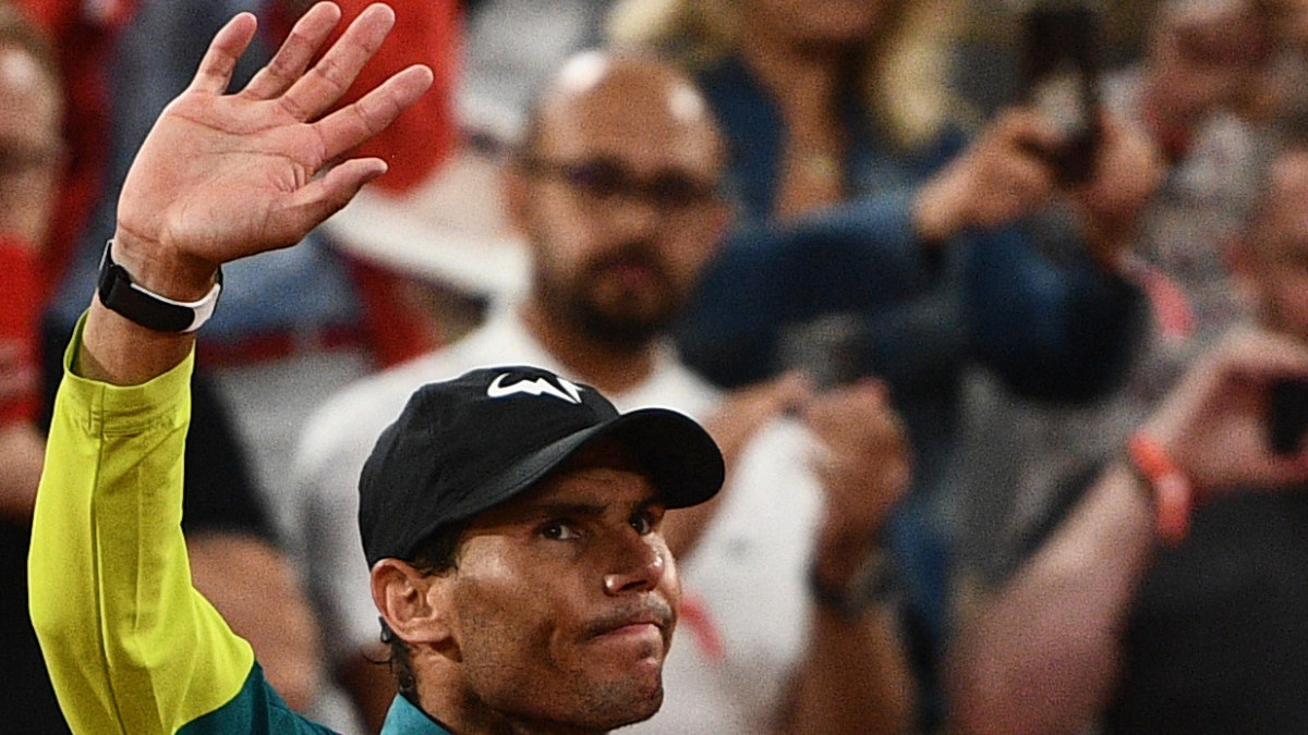 Rafa Nadal at Roland-Garros in 2022. GETTY IMAGES