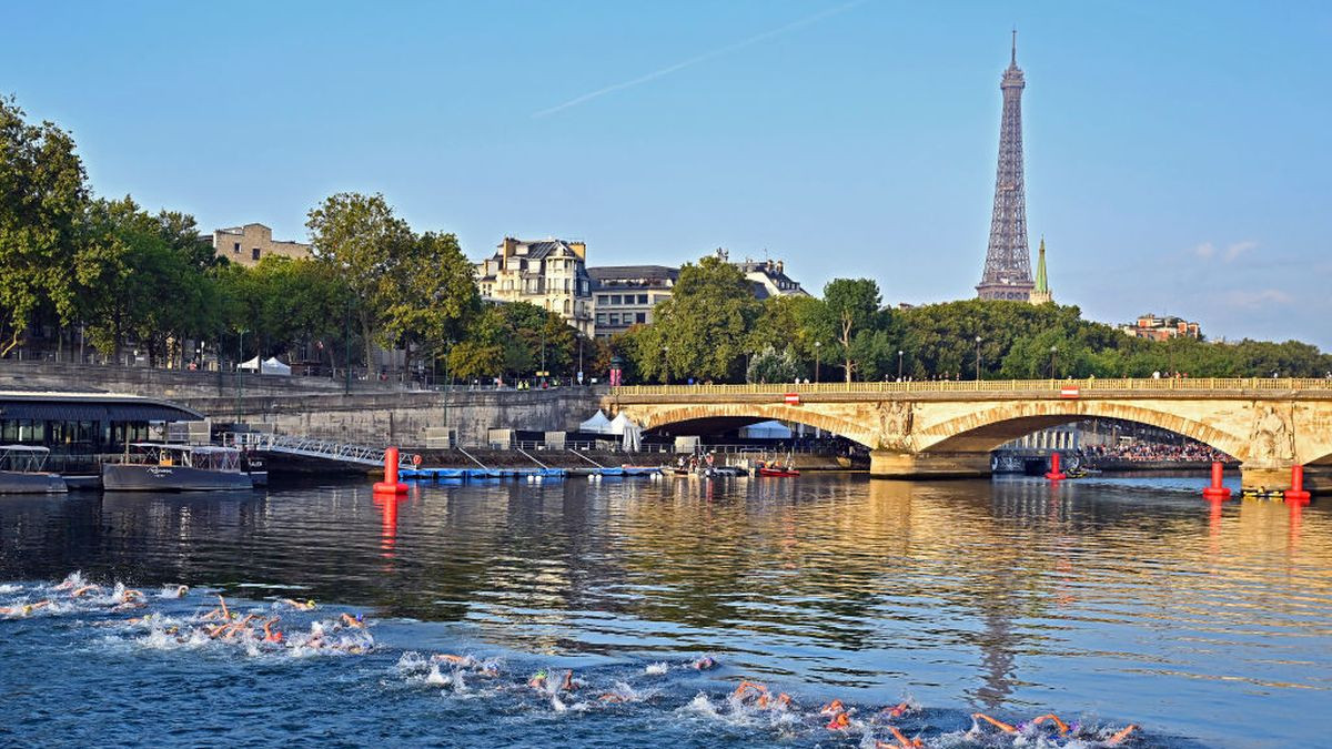 The final aquatic test was cancelled last August on the River Seine. GETTY IMAGES