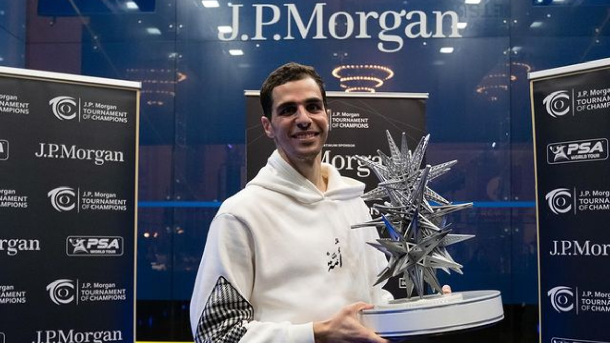 Egypt's Ali Farag is a four-time World Squash champion. INSTAGRAM