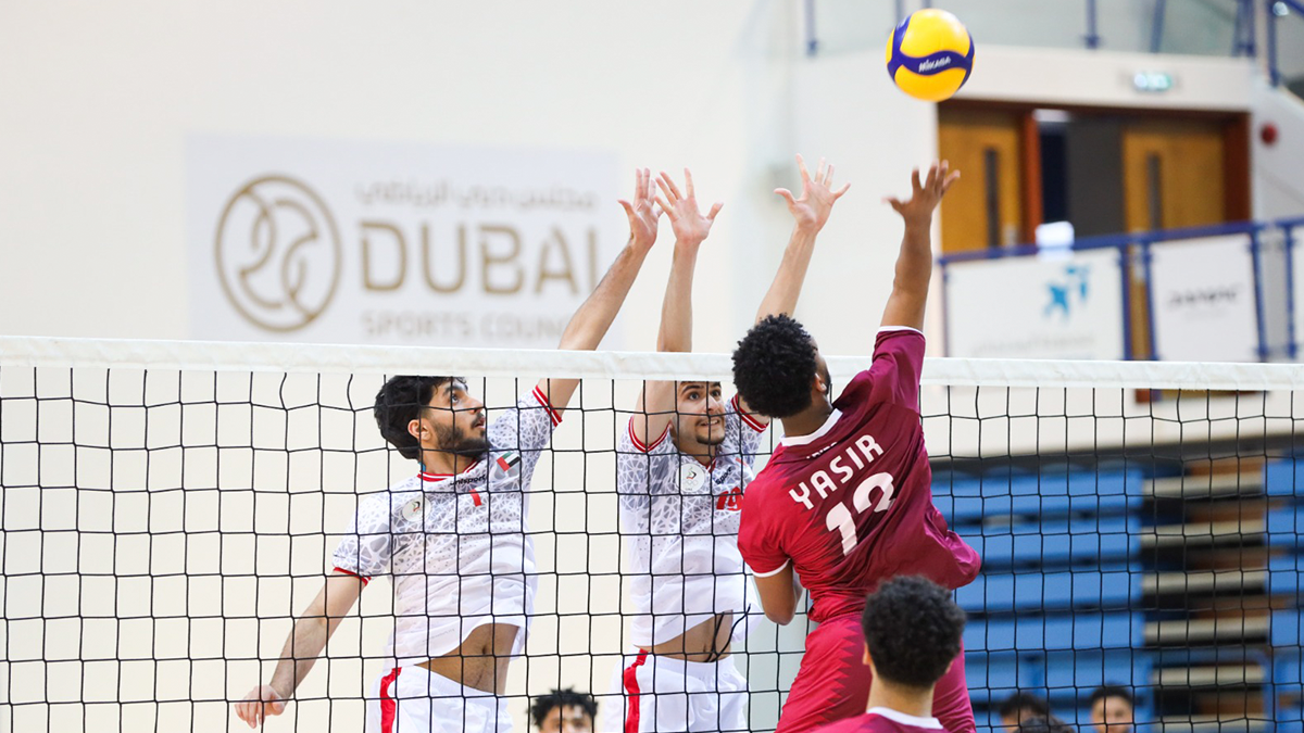The exciting Volleyball at Gulf Youth Games 2024. UAE NOC