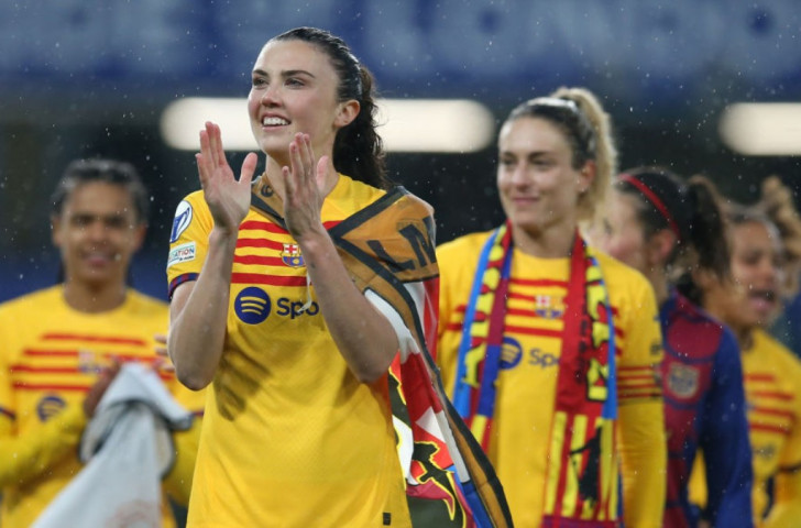 Barcelona to face Olympique de Lyon or PSG in Women's Champions League final. GETTY IMAGES