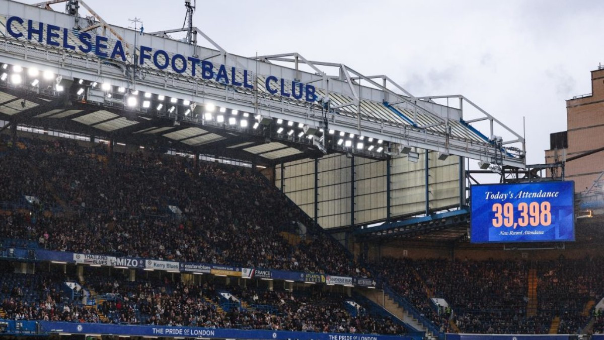 A crowd of almost 40,000 turned out at Stamford Bridge for the match. GETTY IMAGES