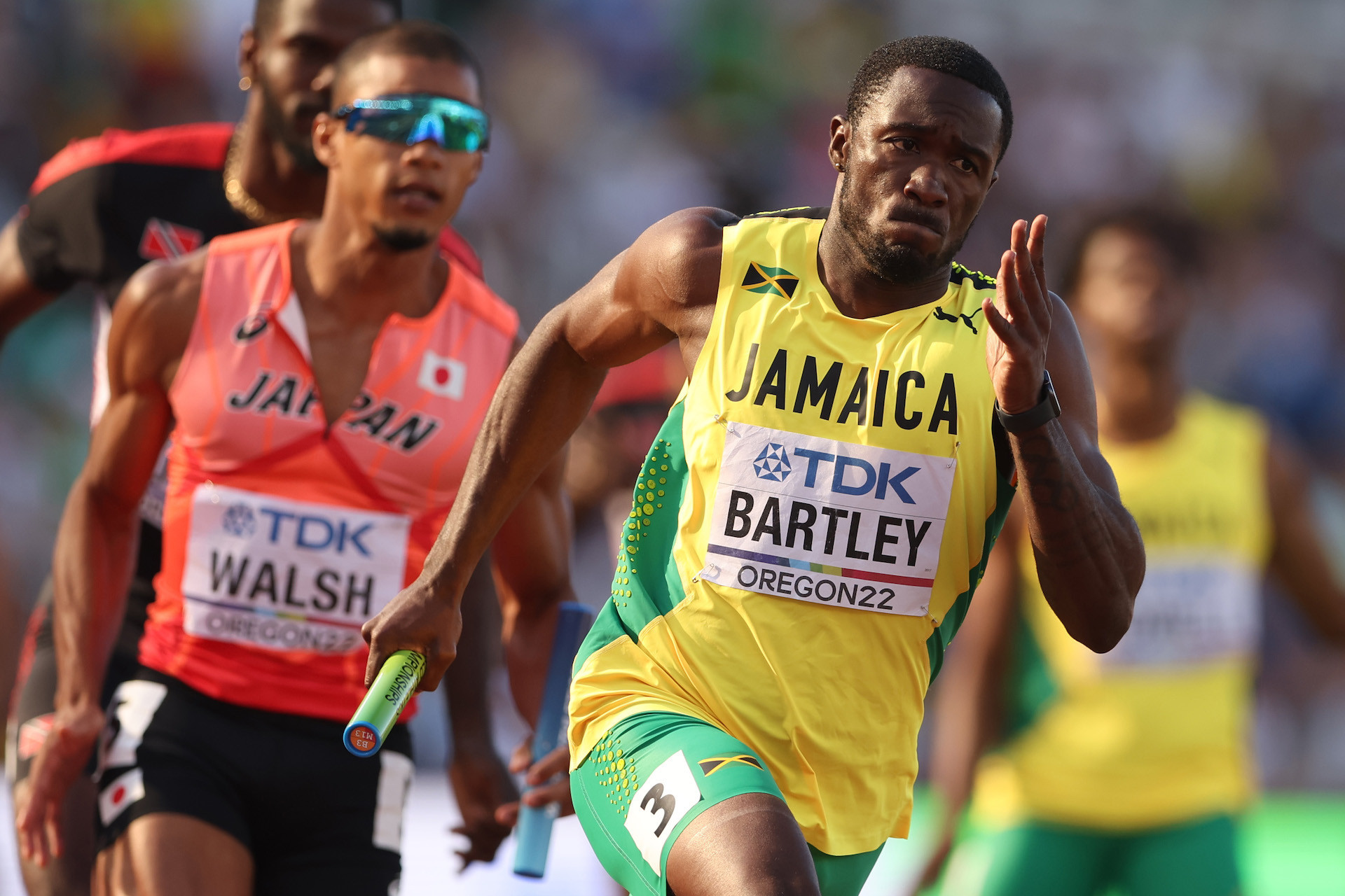 Karayme Bartley of Team Jamaica competes in the of the World Athletics Championships Oregon22. GETTY IMAGES