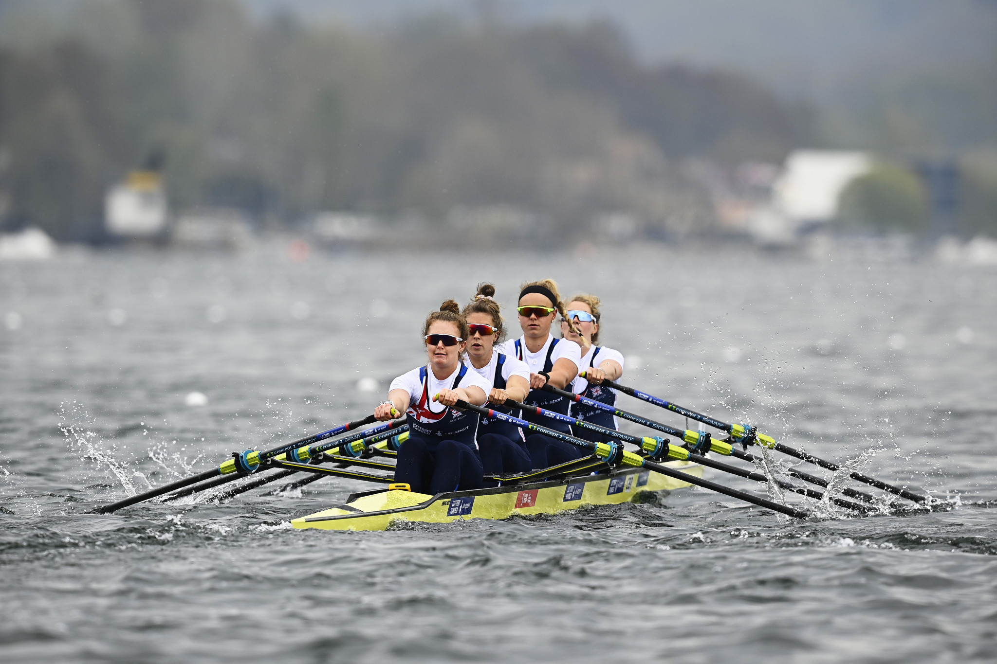 The GB team faced treacherous windy conditions in Hungary, but it did not stop them being victorious. GETTY IMAGES