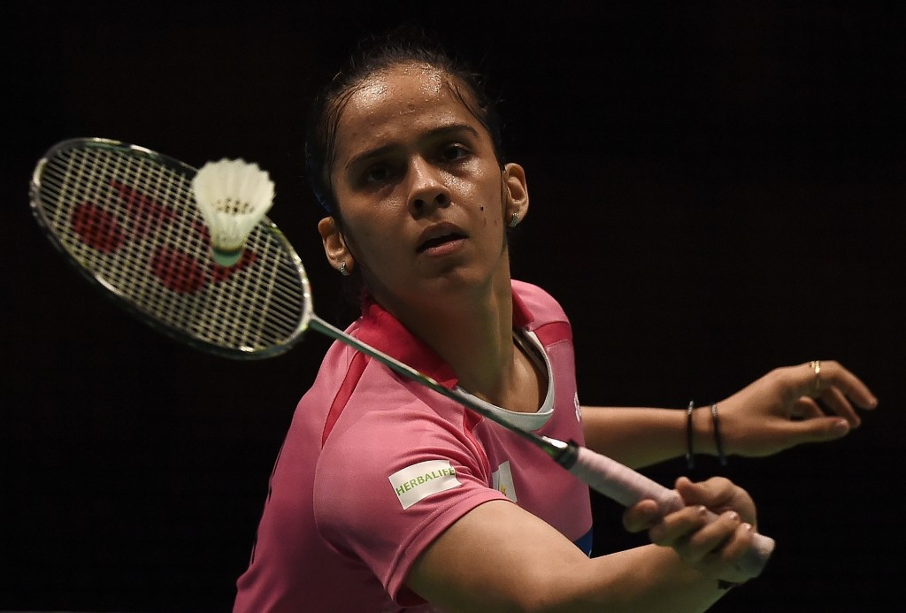 India's Saina Nehwal reached the women's semi-finals