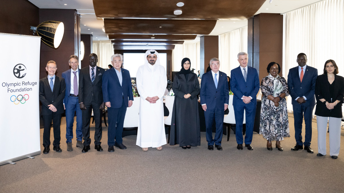 The Olympic Refugee Foundation annual meeting was held in DOHA. QATAR OLYMPIC COMMITTEE