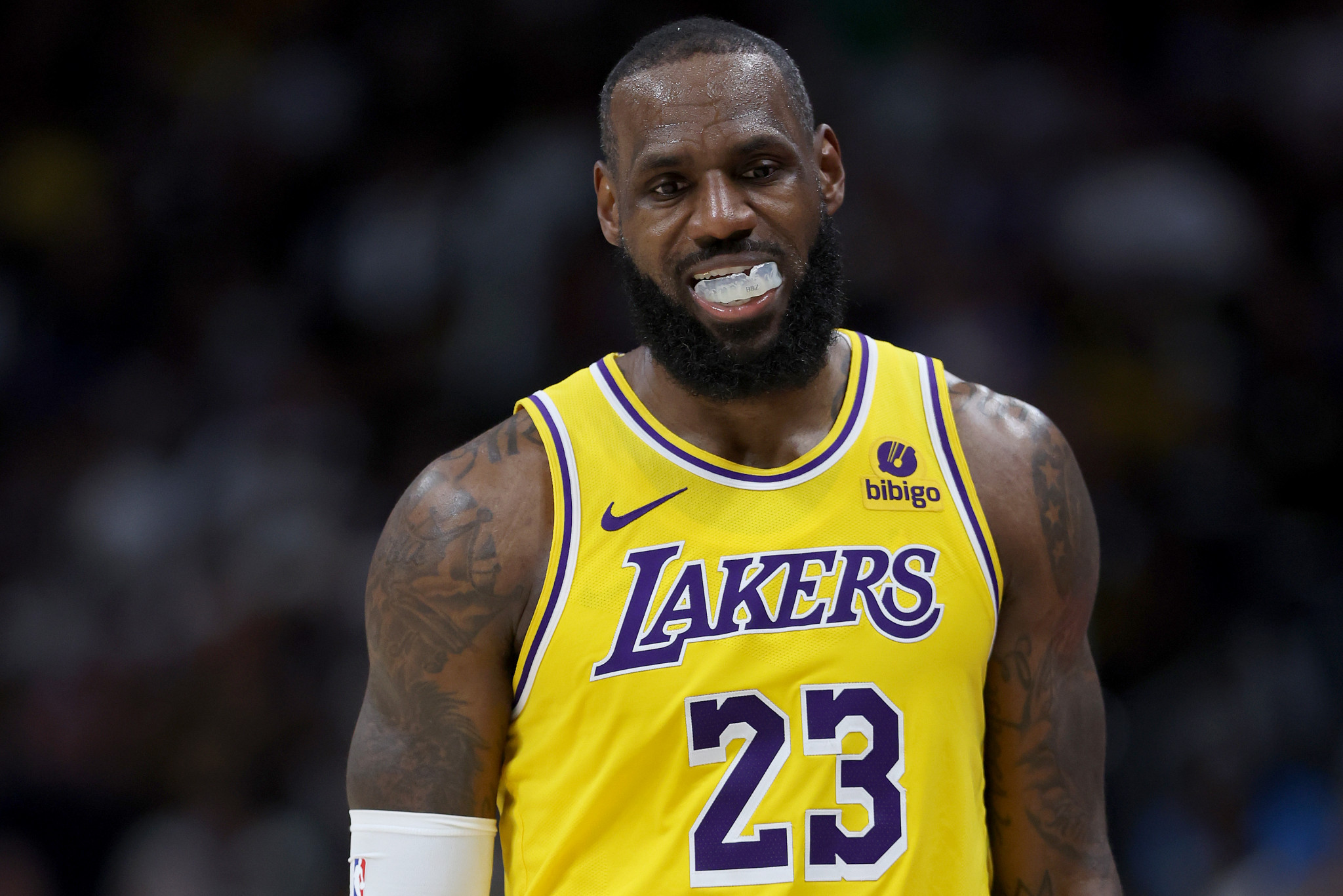 LeBron James does not expect to make LA28 in four years time. GETTY IMAGES