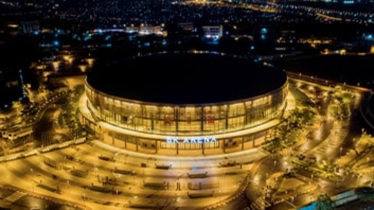 The impressive BK Arena in Kigali, Rwanda. BK ARENA
