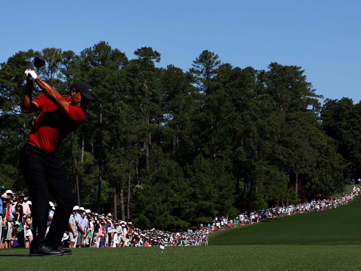 Tiger Woods at the 2024 Masters Tournament. GETTY IMAGES