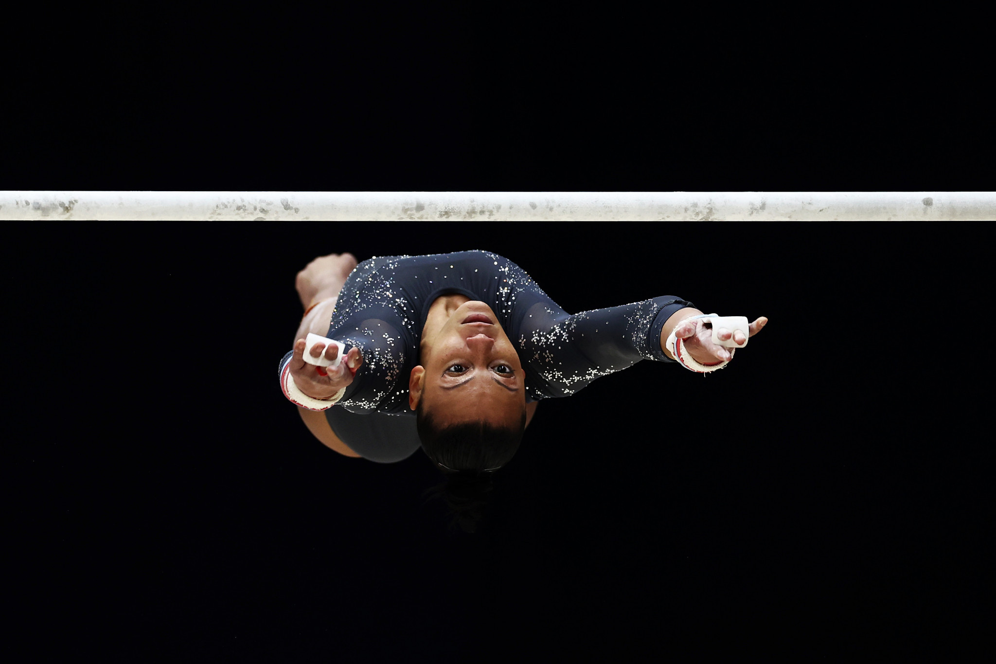 Gymnastic star Downie MBE secured silver for Great Britain. GETTY IMAGES