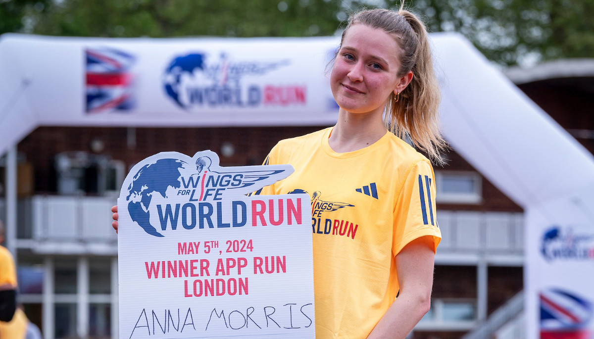 Anna Morris was the winner in London's Battersea Park. WINGS FOR LIFE