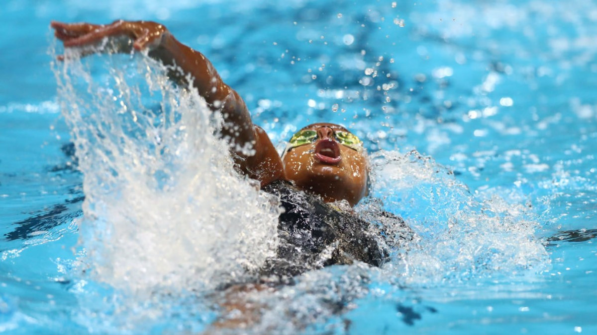 Curtis won four gold medals at the European Junior Championships. GETTY IMAGES