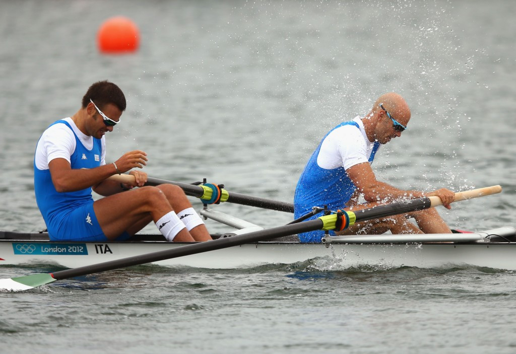 Niccolò Mornati (left) finished in fourth place at the London 2012 Olympics ©Getty Images