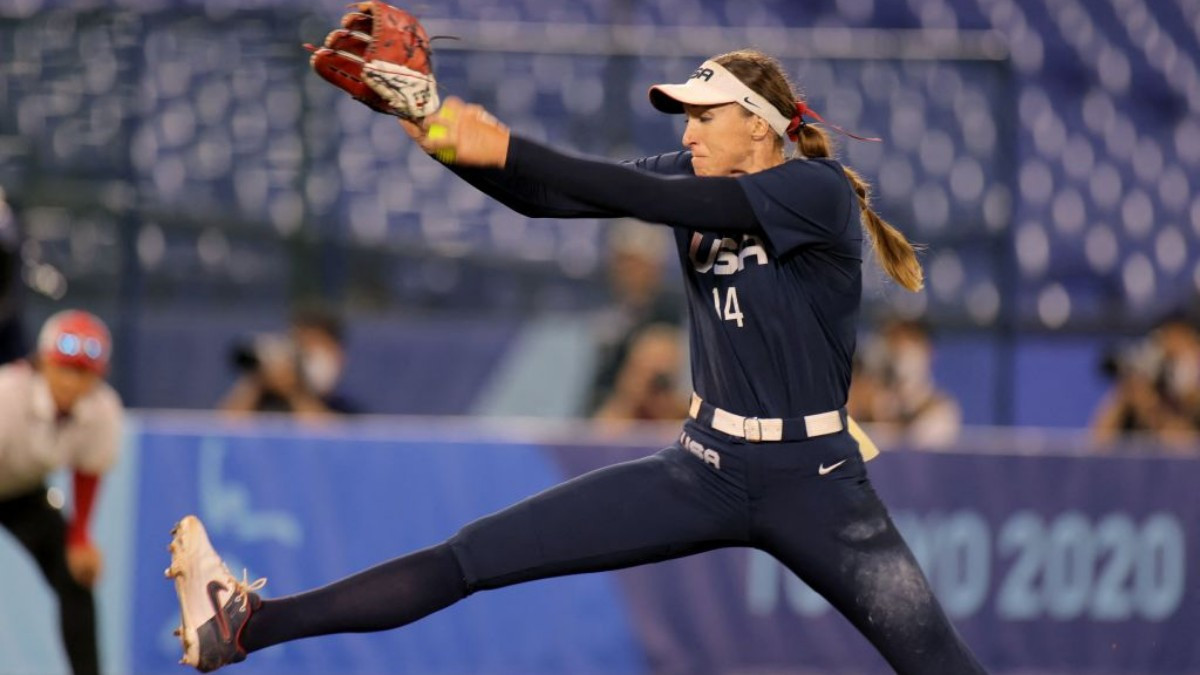 One of the world's best softball pitchers, Monica Abbott, was there. GETTY IMAGES