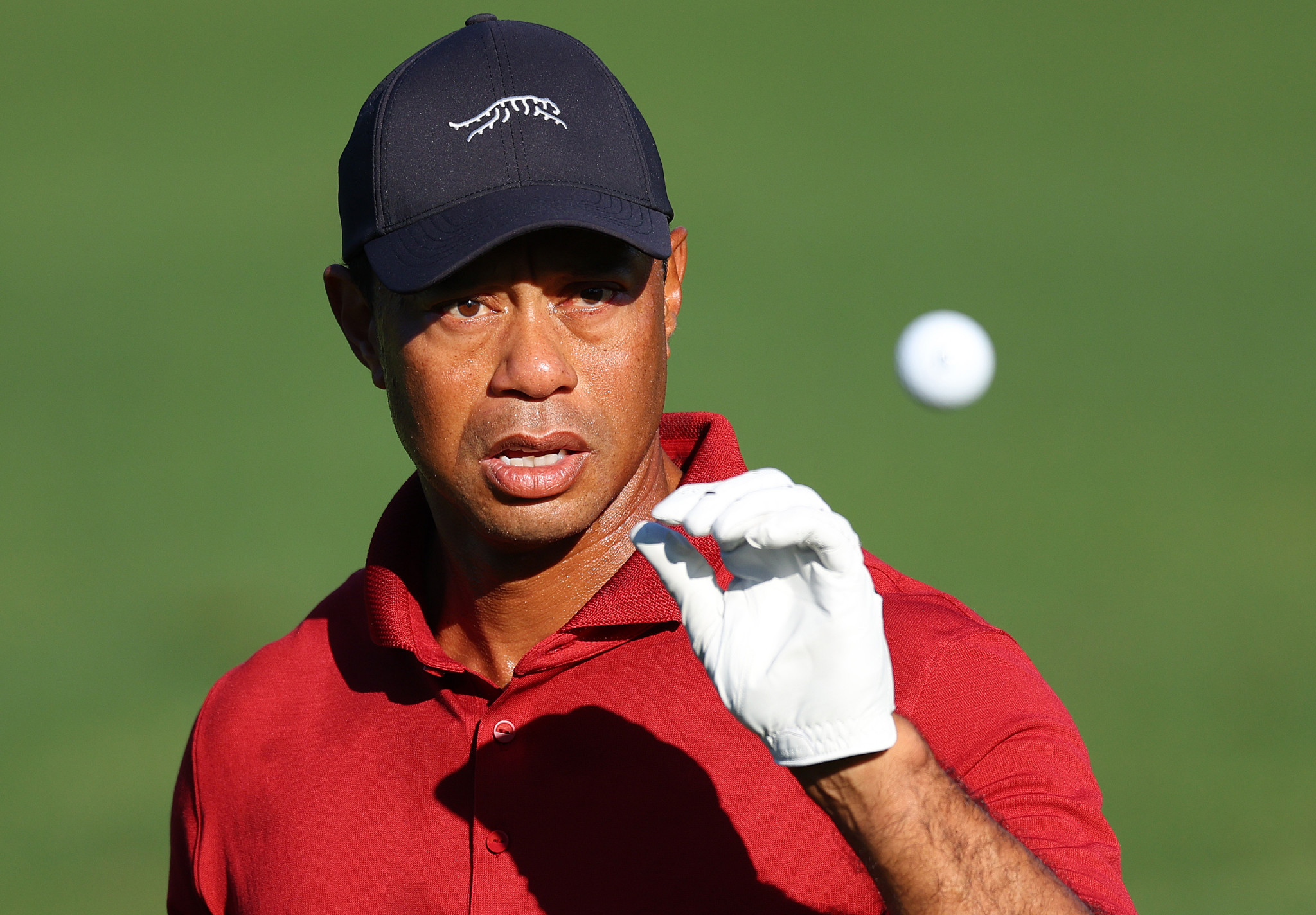 Tiger Woods playing at Augusta National. GETTY IMAGES