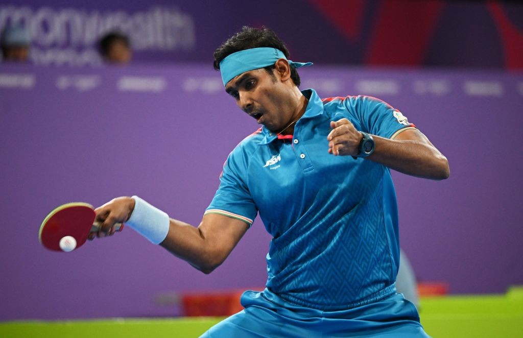 Sharath Kamal will get resources to train at the National Table Tennis Training Centre in Düsseldorf. GETTY IMAGES