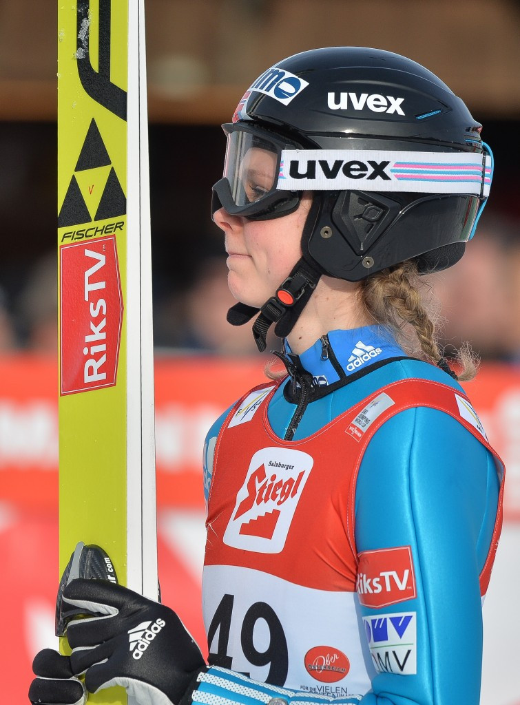 Maren Lundby is the sole female jumper in Norway's team