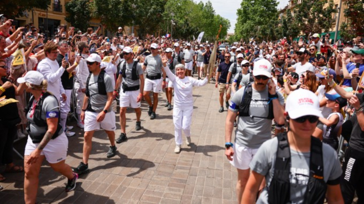Torch Relay Stage 4: Sport, culture and emotions in Bouches-du-Rhône. PARIS 2024