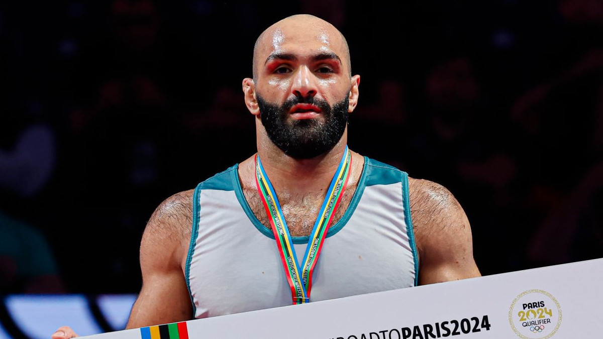 Artur Sargsian was the last from the Russian athletes to qualify for the Paris 2024. UWW/GETTY IMAGES