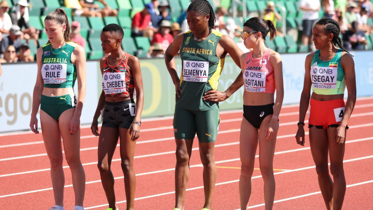 The rule change in World Athletics forced her to run the 5,000 meters. GETTY IMAGES