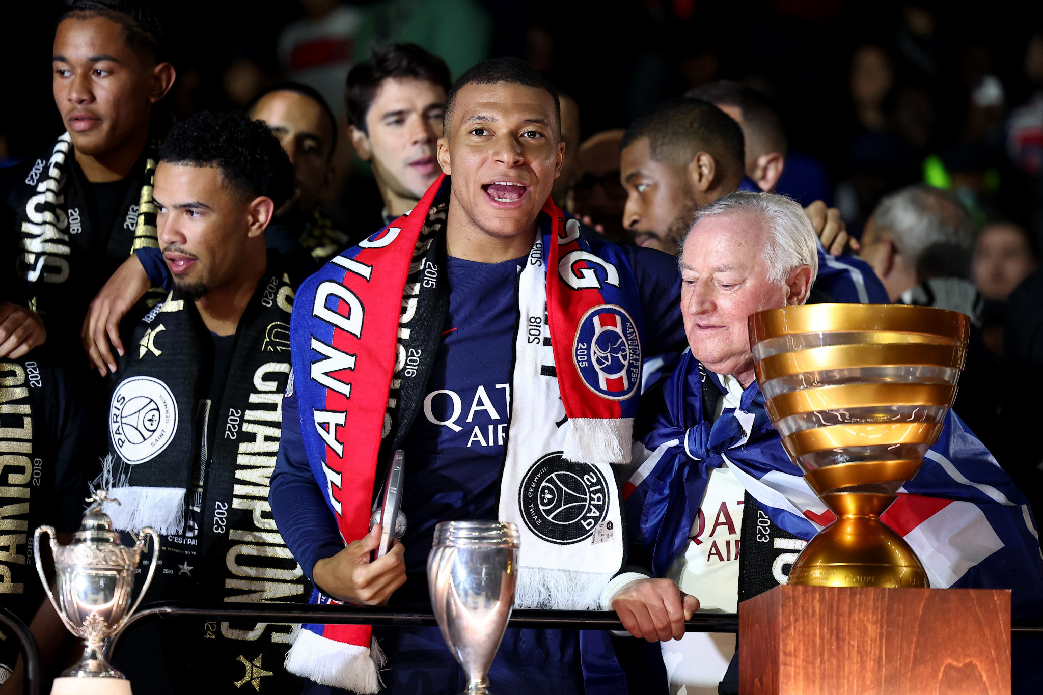 Mbappe, who won the Ligue 1 title with PSG, also secured the accolade for France's best player this season. GETTY IMAGES