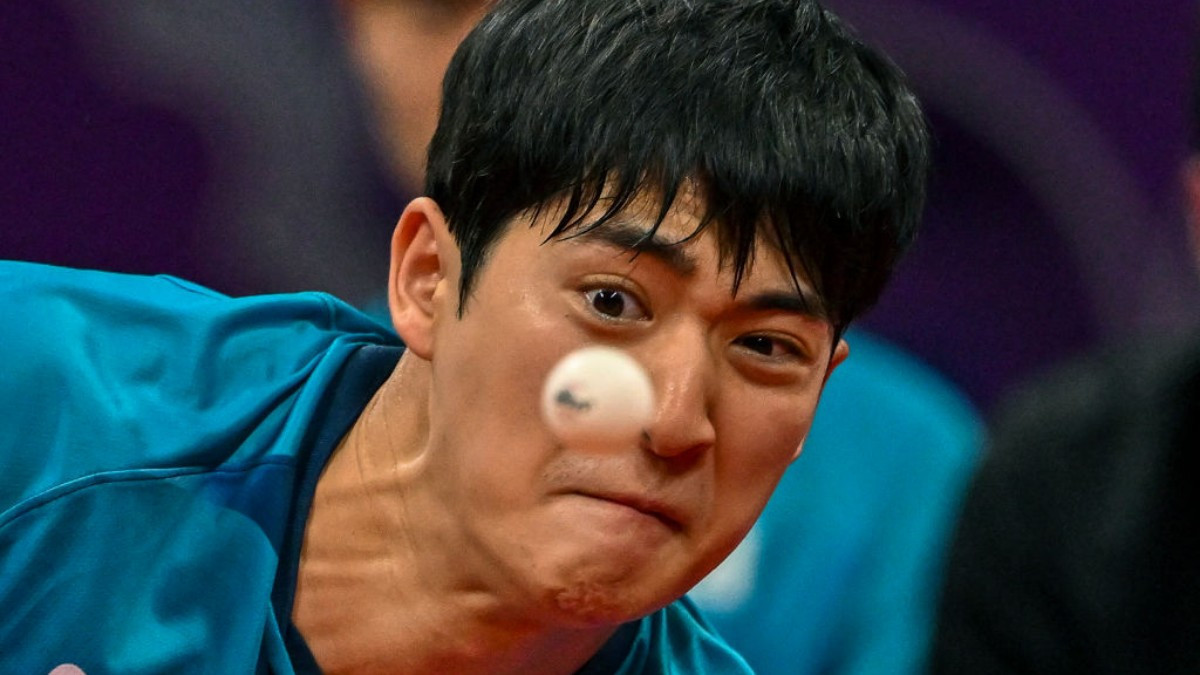 
Ma Long is the player who has spent the most time at number one in the rankings. GETTY IMAGES