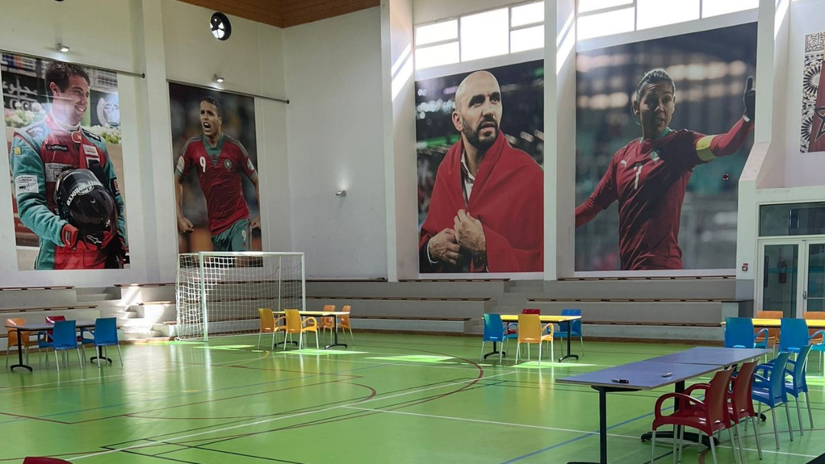 The multi-sports hall of the Université Internationale de Rabat. FISU