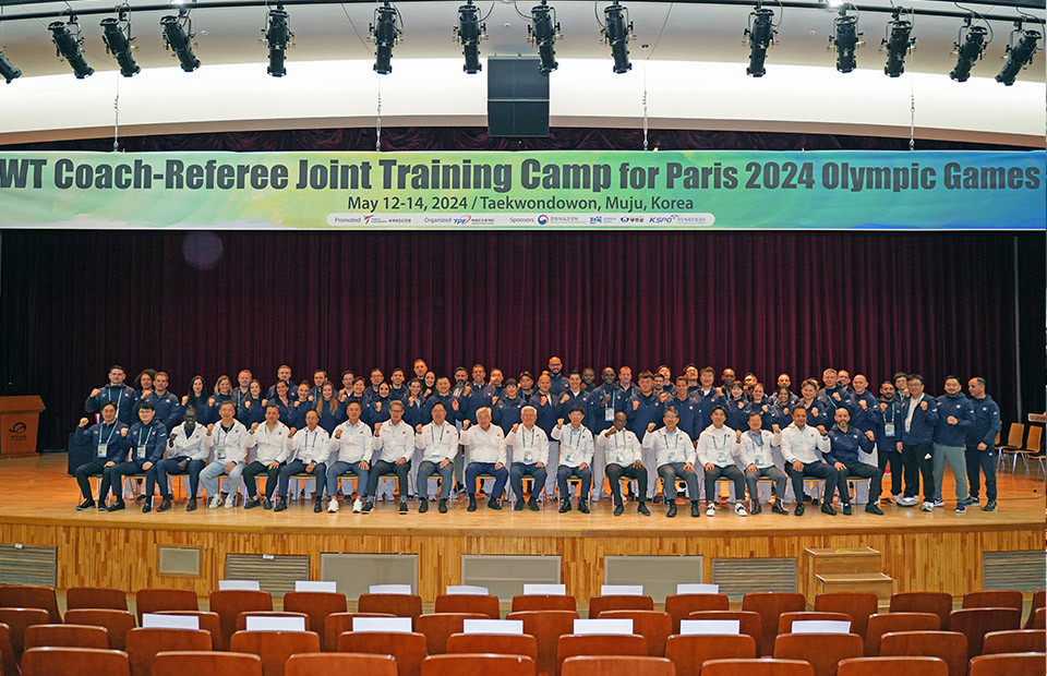 WT Coach-Referee Joint Training Camp for Paris 2024 staged in Muju. WT