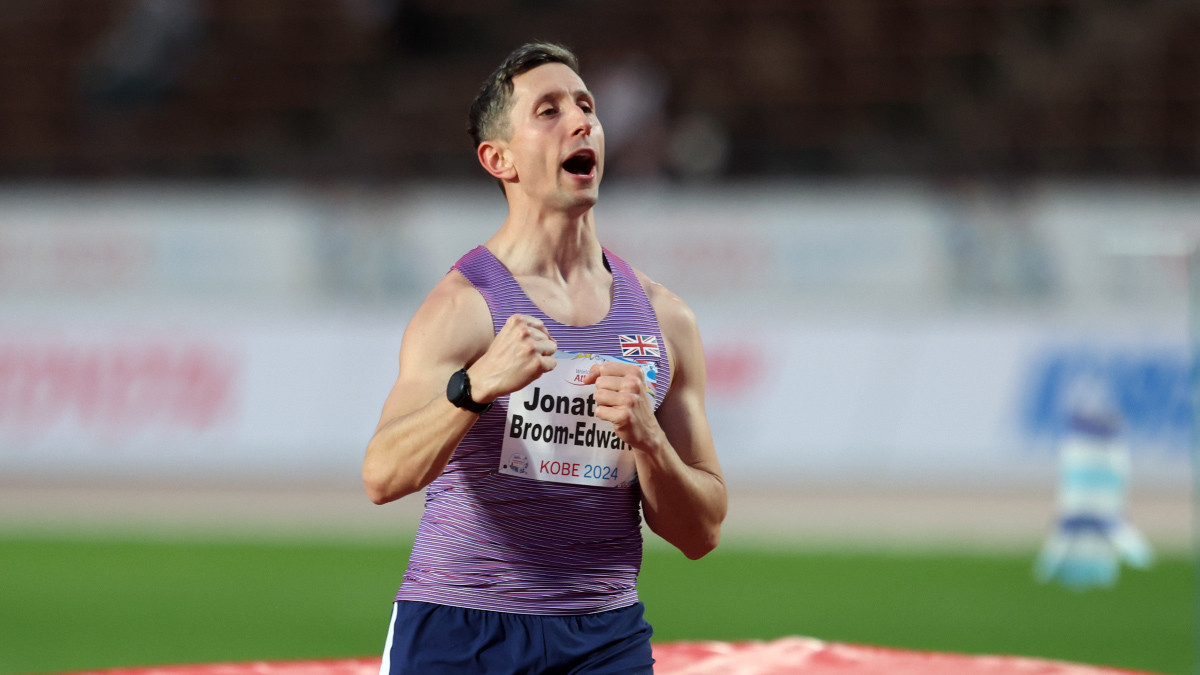 Britain's Jonathan Broom-Edwards took a narrow victory in the men's T64 high jump. GETTY IMAGES
