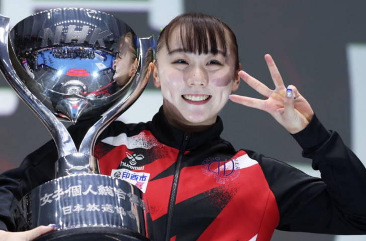 Japanese gymnast Miyata Shoko secures spot for Paris 2024. GETTY IMAGES