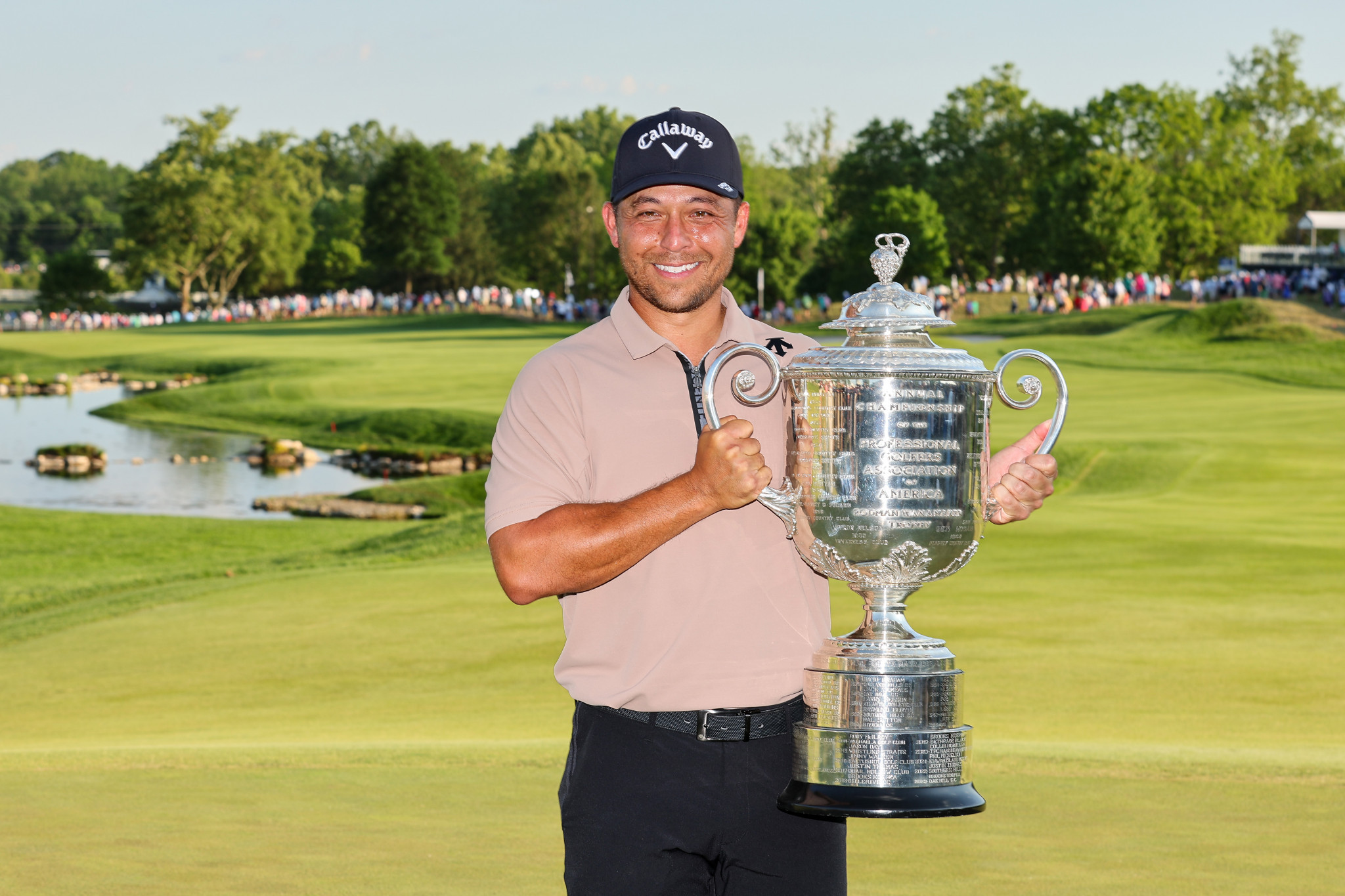 Xander Schauffele won the US PGA Championship with a birdie. GETTY IMAGES