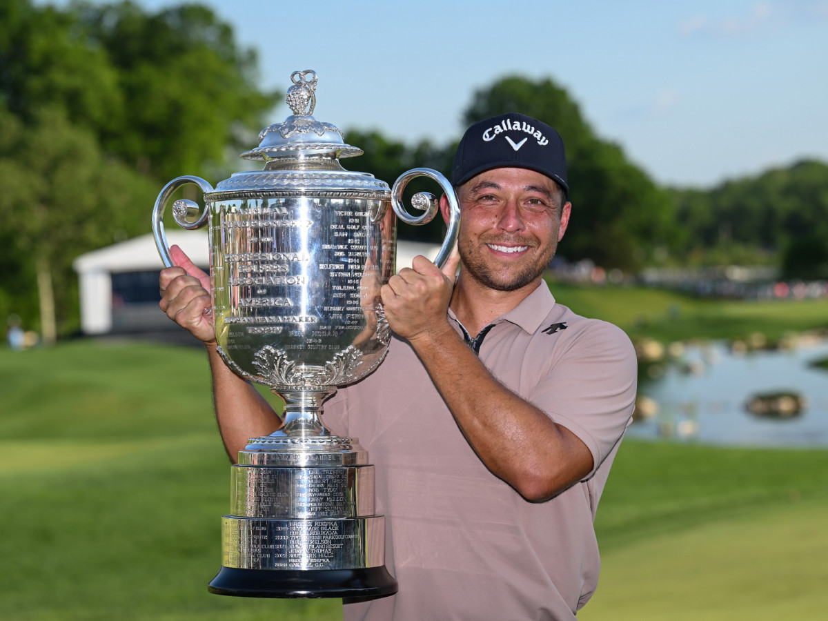 Xander Schauffele secured his first major victory at the US PGA Championship. GETTY IMAGES