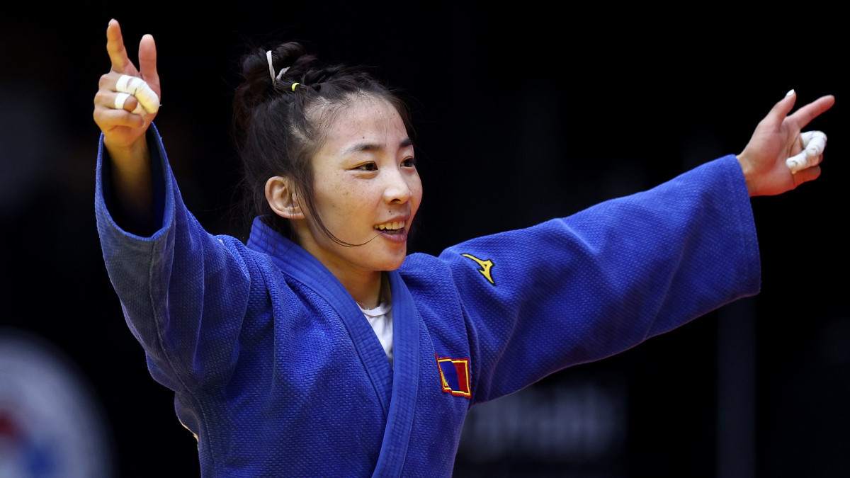Baasankhu Bavuudorj is the first World champion from Mongolia since 2017. GETTY IMAGES