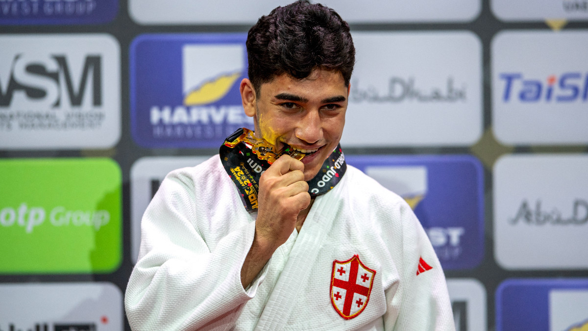 Giorgi Sardalashvili is the youngest Judo world champion of Georgia. GETTY IMAGES