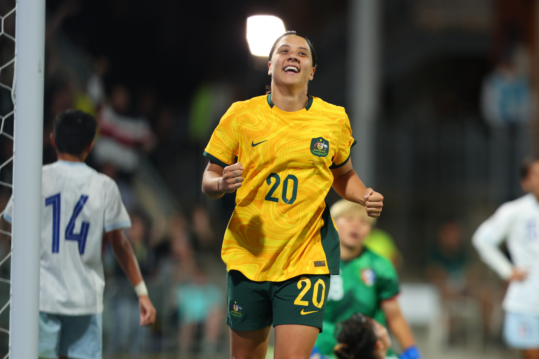 Sam Kerr will be absent from the upcoming Paris 2024 Olympics due to injury. GETTY IMAGES