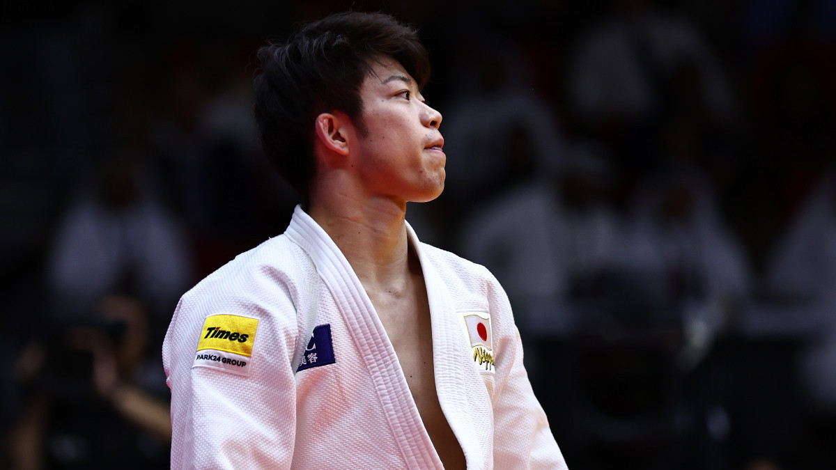 Newly crowned world champion Ryoma Tanaka after his final bout against Takeshi Takeoka. GETTY IMAGES