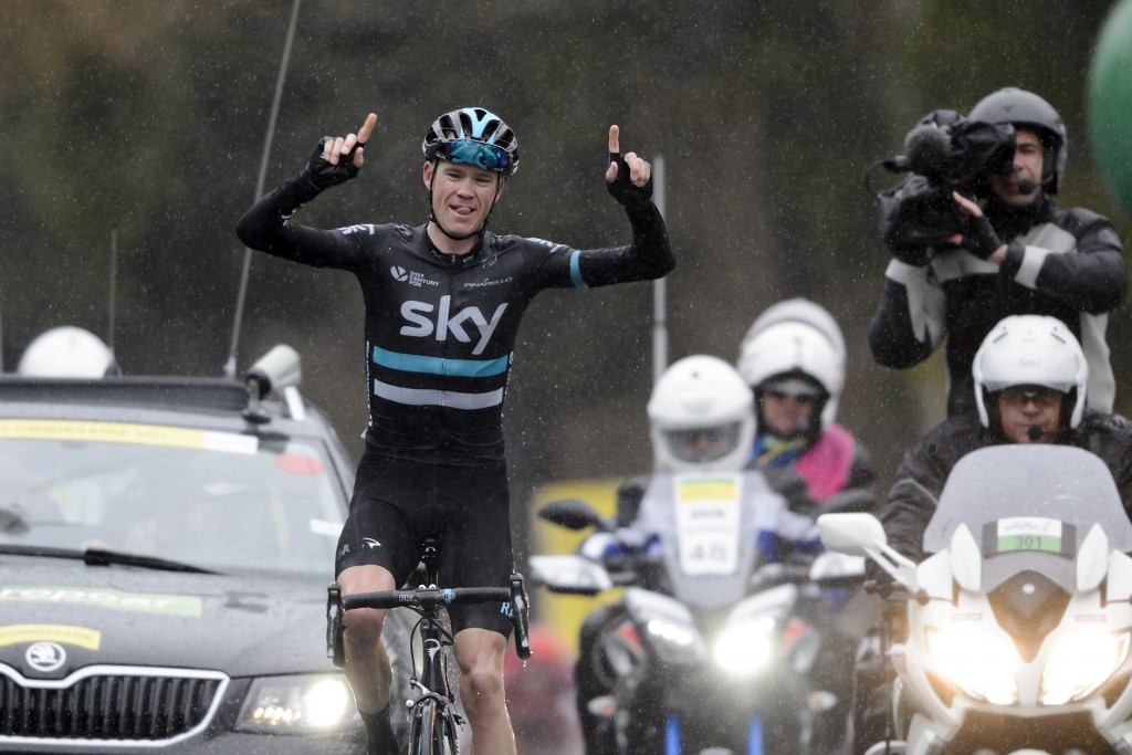 Chris Froome earned a solo victory on stage four of the Tour de Romandie ©Getty Images