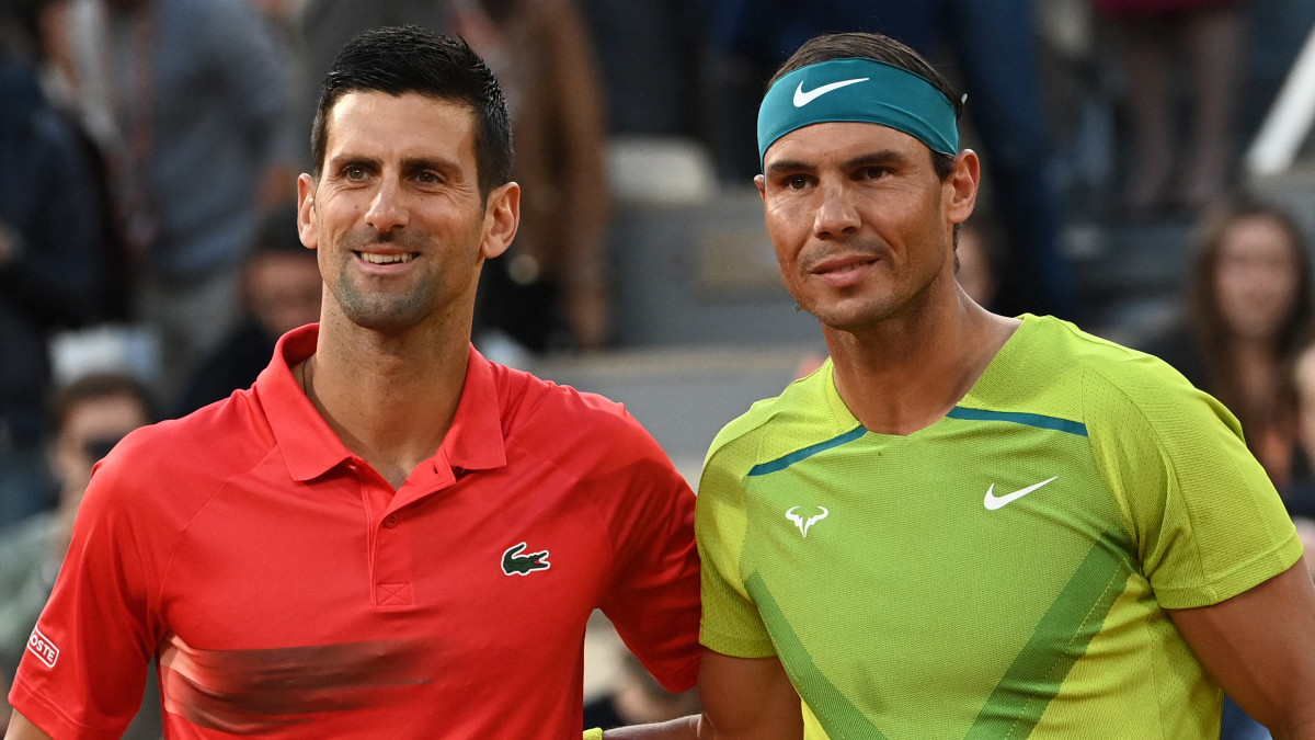 Novak Djokovic says Rafael Nadal "always the biggest favourite" at Roland-Garros.  ANNE-CHRISTINE POUJOULAT/AFP via Getty Images