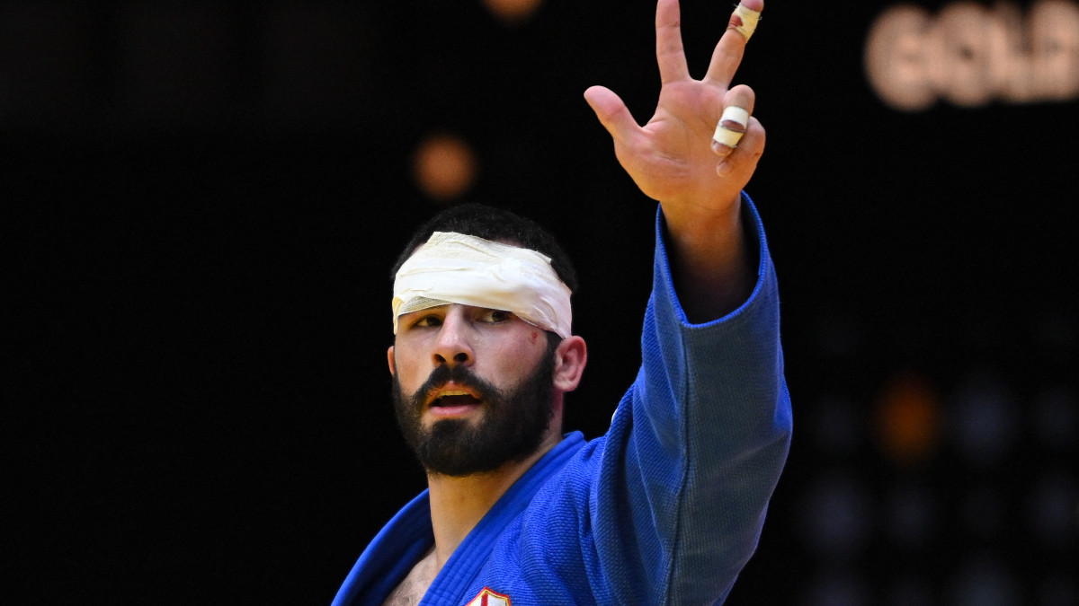 2024 Judo World Championships Day 3. Grigalashvili wins third consecutive world title. GETTY IMAGES
