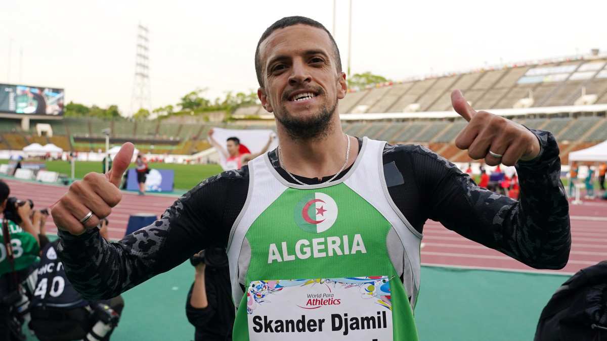 Skander Athmani won gold on day four of the Kobe 2024 Para Athletics Worlds. GETTY IMAGES